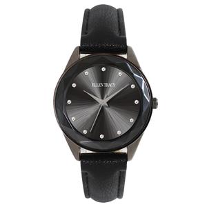 Womens Ellen Tracy Gunmetal Crystal Bezel Watch - ET5181GU