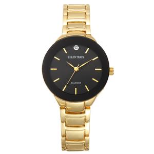 Womens Ellen Tracy Gold-Tone Diamond Dial Watch - ET5294GDB