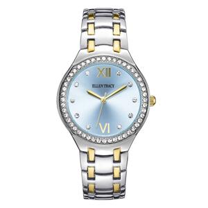 Womens Ellen Tracy Two-Tone Light Blue Dial Watch - ET5342TTG