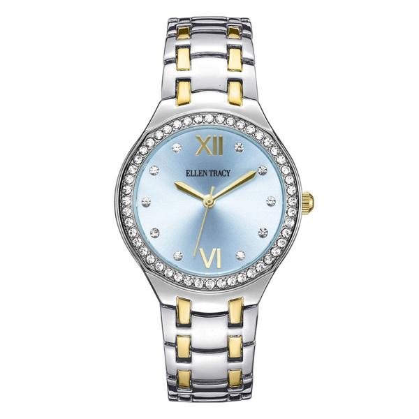 Womens Ellen Tracy Two-Tone Light Blue Dial Watch - ET5342TTG