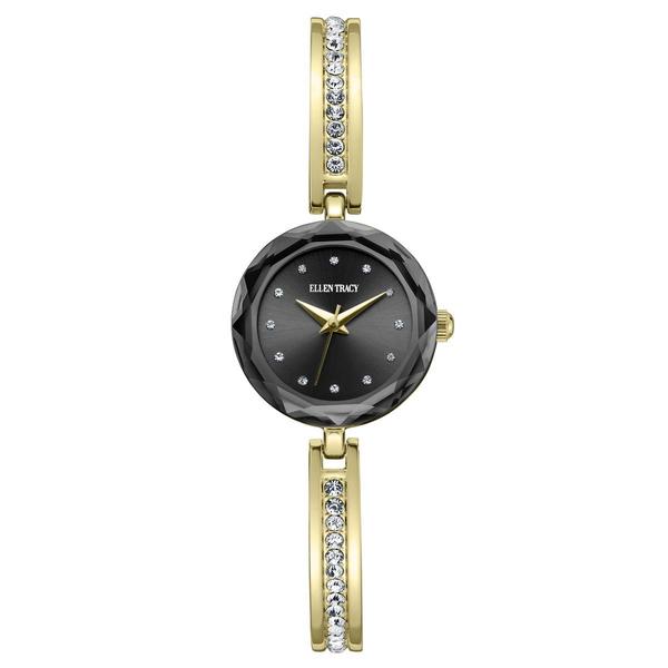 Womens Ellen Tracy Gold-Tone Round Dial Bangle Watch - ET5428GD