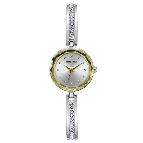 Womens Ellen Tracy Two-Tone Round Dial Bangle Watch - ET5428TTG