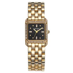 Womens Ellen Tracy Gold-Tone Square Bracelet Watch - ET5457GD