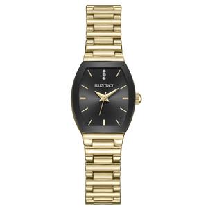 Womens Ellen Tracy Gold-Tone Tonneau Bracelet Watch - ET5464GD