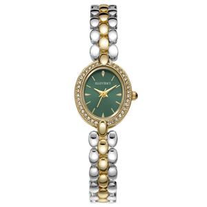 Womens Ellen Tracy Two-Tone Green Dial Watch - ET5471TTG