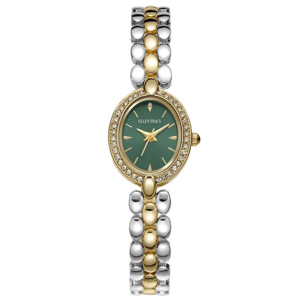 Womens Ellen Tracy Two-Tone Green Dial Watch - ET5471TTG