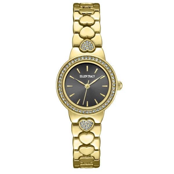 Womens Ellen Tracy Yellow Gold-Tone Bracelet Watch - ET5482GD
