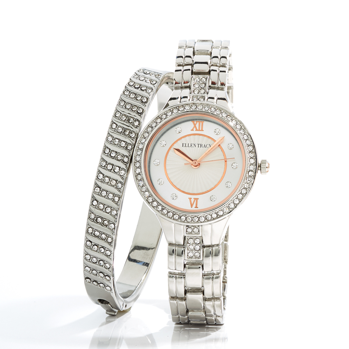 Ellen Tracy Watch Bracelet Set - ETB8163SL