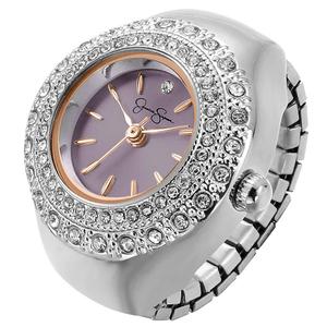 Womens Jessica Simpson Rose Gold Purple Ring Watch - JR0004RGL