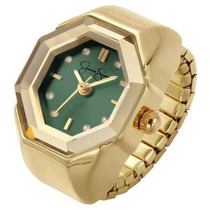 Womens Jessica Simpson Green Dial Ring Watch - JR0005GDG