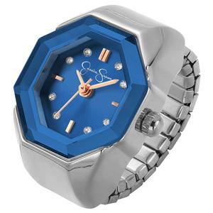 Womens Jessica Simpson Blue Dial Ring Watch - JR0005SLB