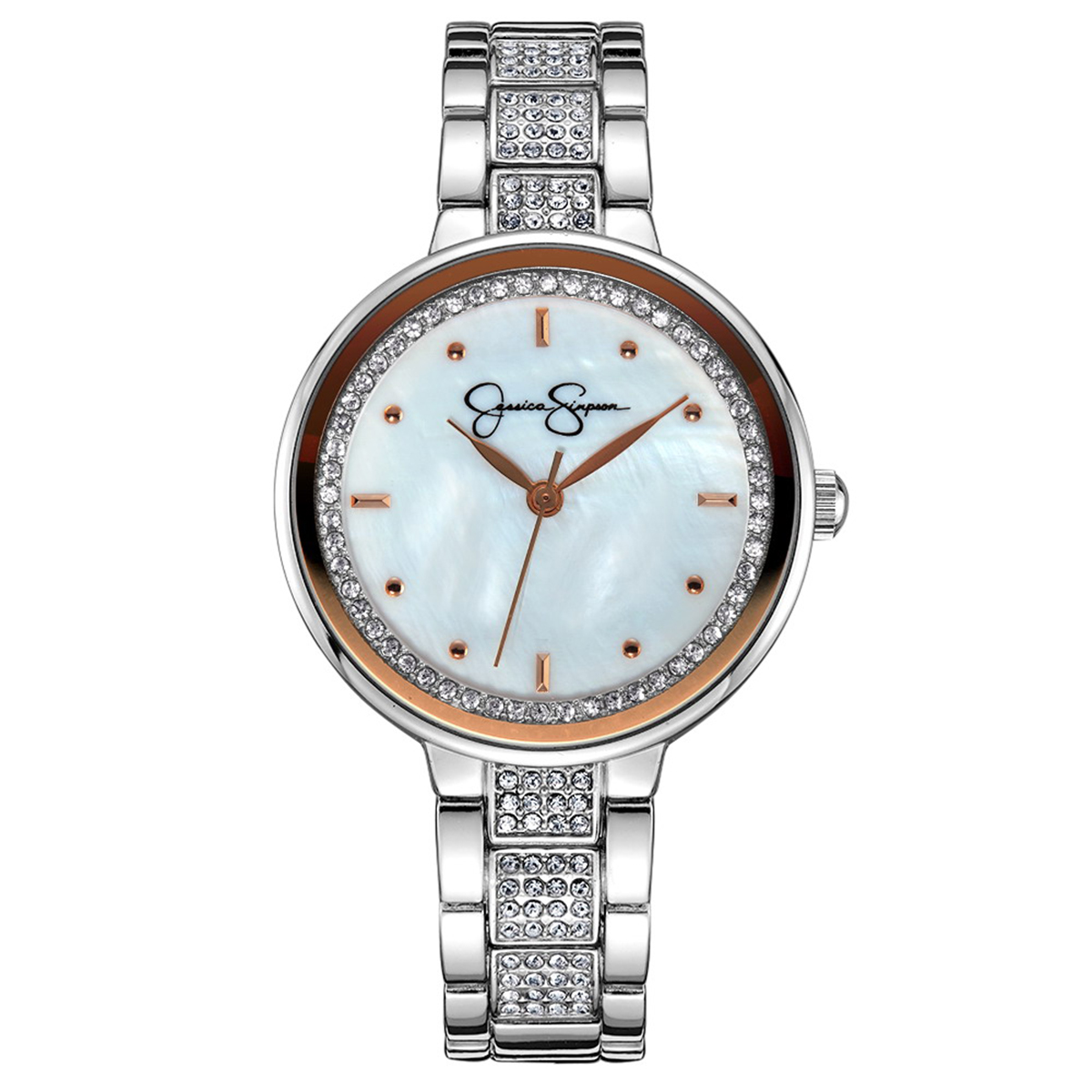 Womens Jessica Simpson Bracelet Watch - JS0086SL