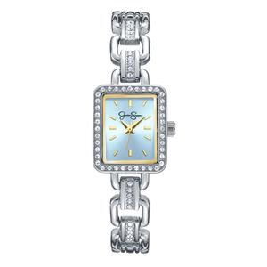 Womens Jessica Simpson 20mm Rectangular Case Watch - JS0106SL
