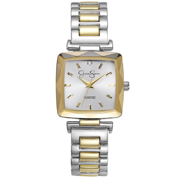Womens Jessica Simpson Two-Tone Bracelet Watch - JSD0002TTG