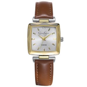 Womens Jessica Simpson Two-Tone Strap Watch - JSD0003TTG