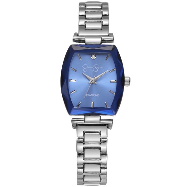 Womens Jessica Simpson 24mm Silver-Tone Watch - JSD0007SL
