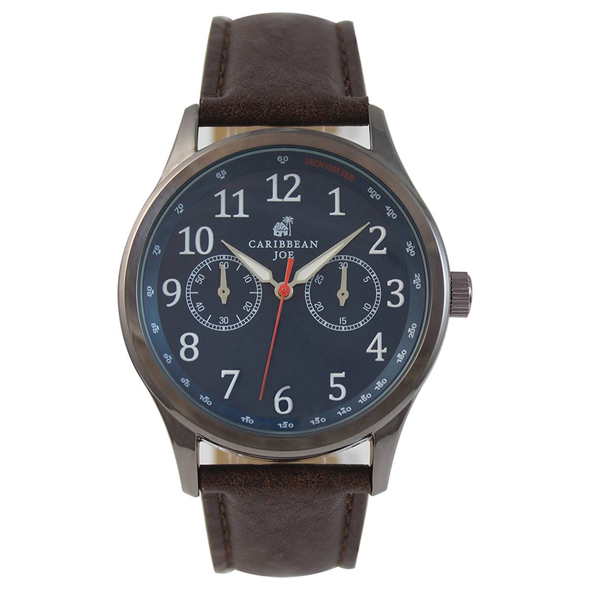 Mens Caribbean Joe Gunmetal-Tone Watch - CJ7114GU