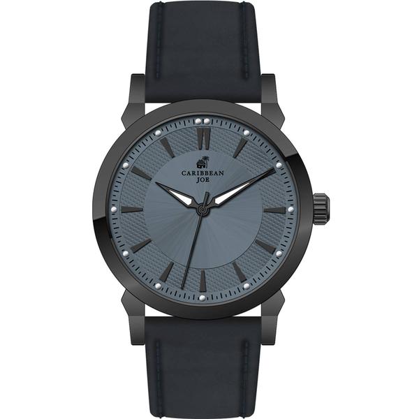 Mens Caribbean Joe Gunmetal-Tone Etched Dial Watch - CJ7134GU