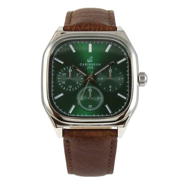 Mens Caribbean Joe 40mm Square Strap Watch - CJ7145SL