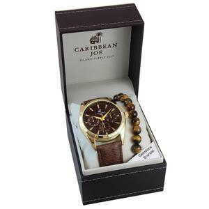 Womens Caribbean Joe Watch & Stretch Bracelet Set - CJSB002GD.UK