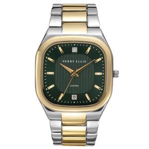 Mens Perry Ellis Two-Tone Diamond Dial Watch - PE0009TTG.UK