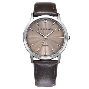 Mens Perry Ellis Silver-Tone Diamond Dial Watch - PE0012SL.UK