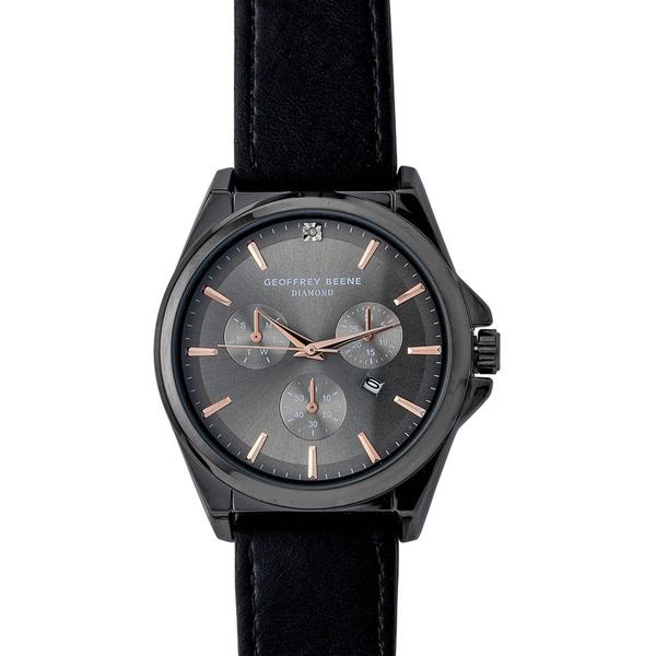 Mens Geoffrey Beene(R) Diamond Chronograph Watch - GBA0021GU
