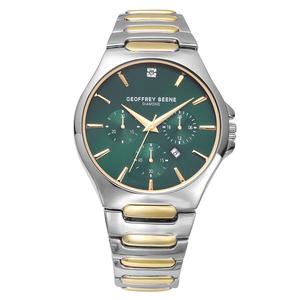 Mens Geoffrey Beene(R) 42mm Two-Tone Bracelet Watch - GBA0036TTG