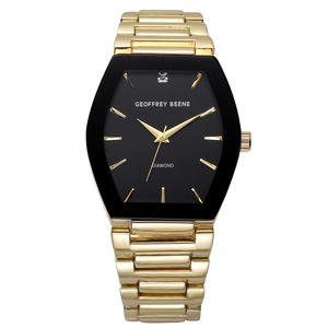 Mens Geoffrey Beene Gold-Tone Diamond Dial Watch - GBA0037GD