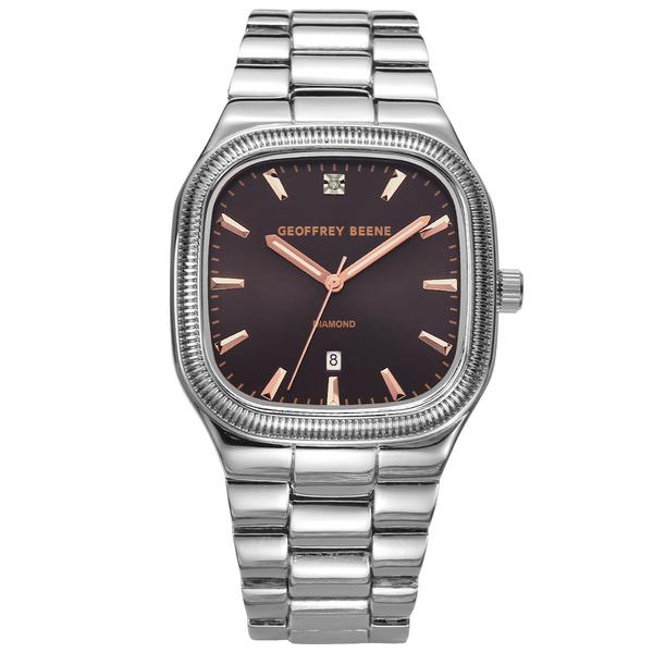Mens Geoffrey Beene(R) Square Bracelet Watch - GBA0040SL