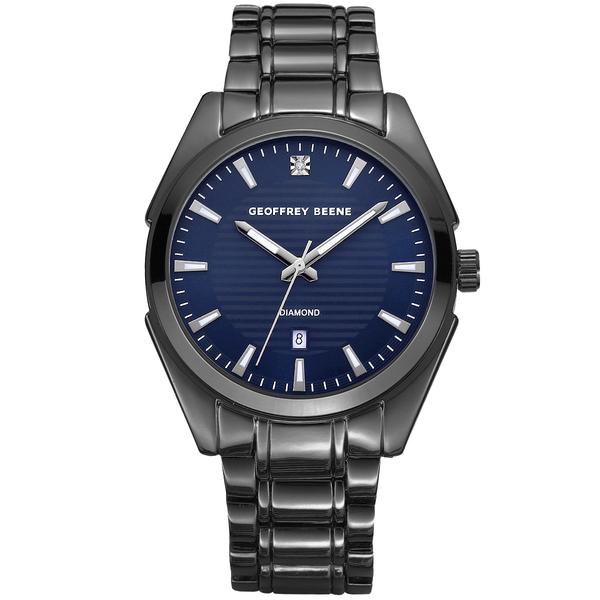 Mens Geoffrey Beene(R) 42mm Gunmetal-Tone Watch - GBA0041GU