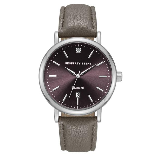 Mens Geoffrey Beene Genuine Diamond Grey Dial Watch - GBA0045SL