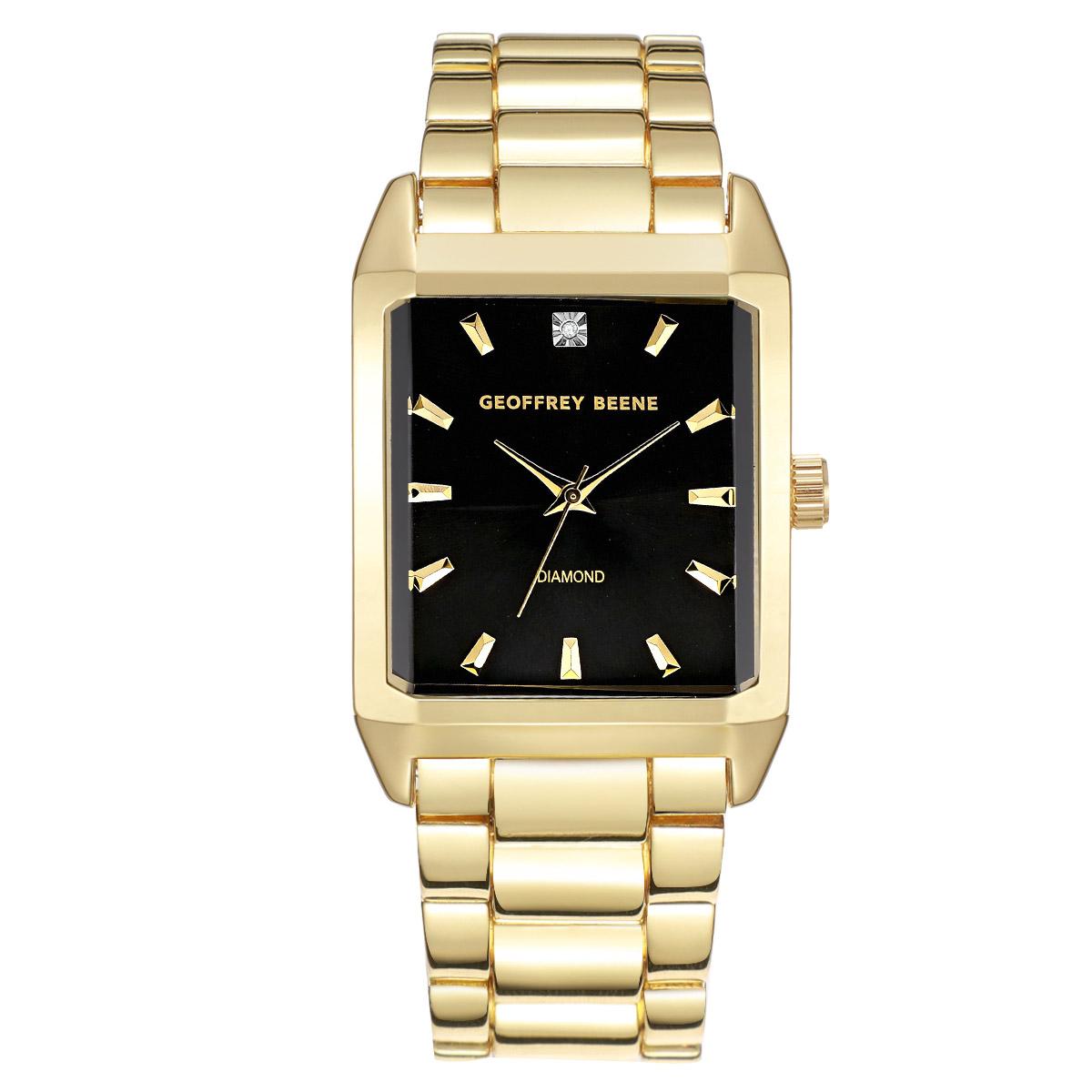 Mens Geoffrey BeeneR Diamond Dial Bracelet Watch - GBA0046GD 25$