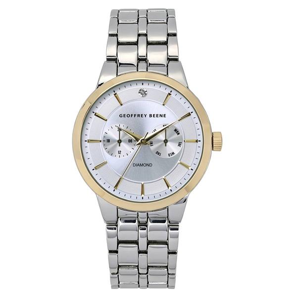 Mens Geoffrey Beene(R) Two-Tone Bracelet Watch - GBA0059TTG