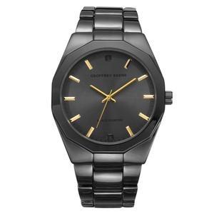 Mens Geoffrey Beene(R) Genuine Black Diamond Watch - GBC8138GU