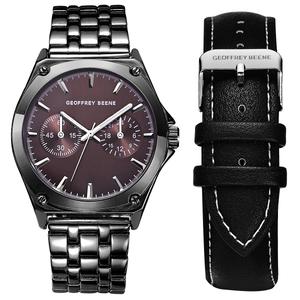 Mens Geoffrey Beene Purple Dial Watch Set - GBS8106GUBK