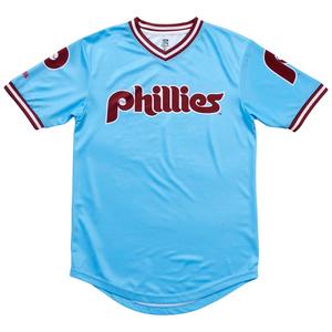 Mens MLB Philadelphia Phillies Carolina Blue Jersey