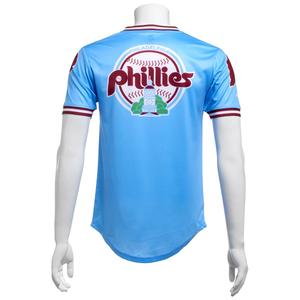 Mens MLB Philadelphia Phillies Carolina Blue Jersey alternate view