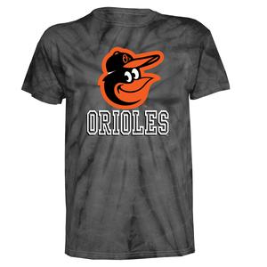 Mens MLB Orioles Tie Dye Short Sleeve Tee