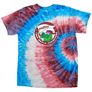 Mens Tailgate Phillies Phanatic Tie Dye Short Sleeve Tee