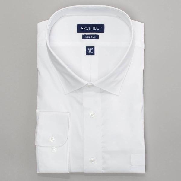 Mens Big & Tall Architect(R) Performance Dress Shirt - White