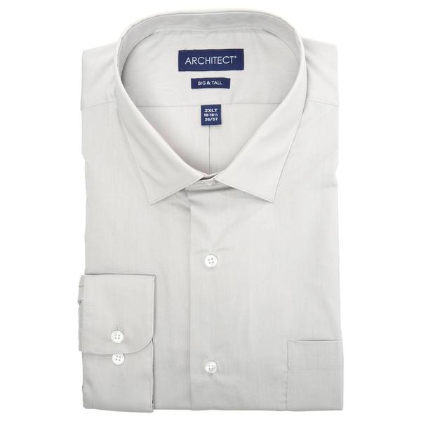 Mens Big & Tall Architect(R) Dress Shirt - Grey Dawn