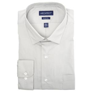 Mens Big & Tall Architect(R) Performance Dress Shirt - Grey Dawn