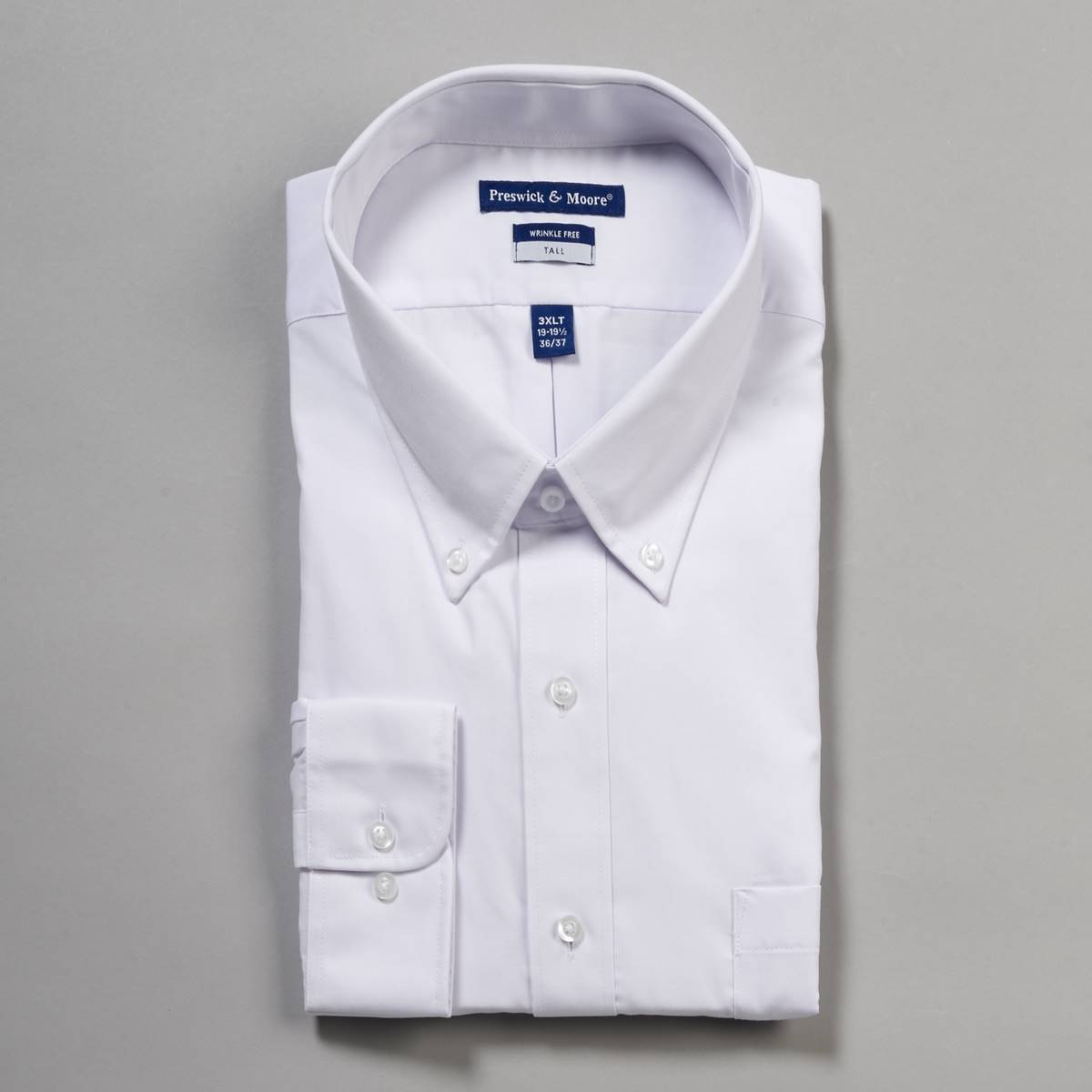 Mens Big & Tall Preswick & Moore Wrinkle Free Dress Shirt