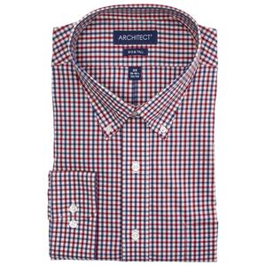Mens Big & Tall Architect(R) Performance Dress Shirt - Red/Blue