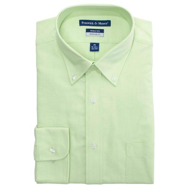 Mens Preswick & Moore(R) Regular Fit Dress Shirt - Light Green
