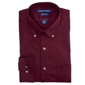 Mens Preswick & Moore(R) Luxury Regular Fit Dress Shirt - Wine alternate view