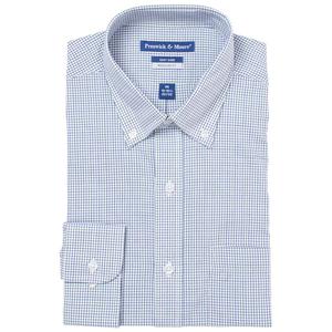 Mens Preswick & Moore(R) Regular Fit Plaid Dress Shirt - Green/Blue