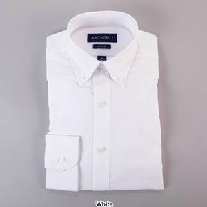 Mens Architect(R) High Performance Button Collar Fitted Dress Shirt alternate view