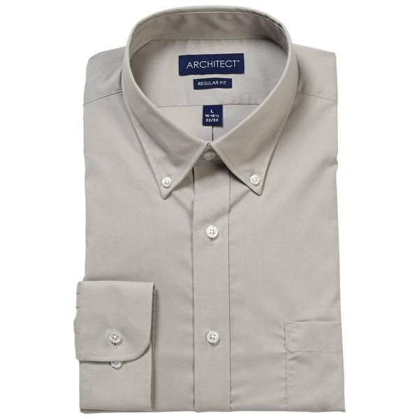 Mens Architect(R) Regular Fit Dress Shirt - Grey Dawn